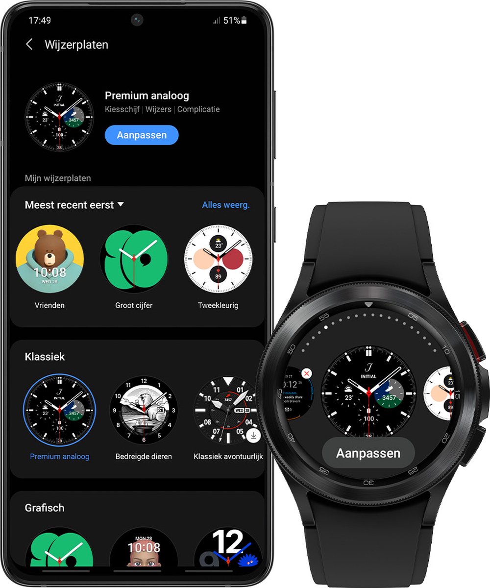 Samsung Galaxy Watch4 Classic 42mm Zwart
