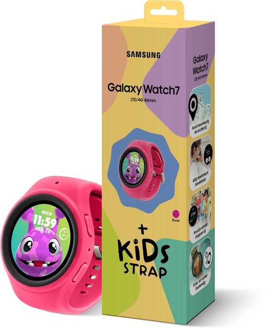 Samsung Galaxy Watch7 40 mm E-sim Kids Band Pink