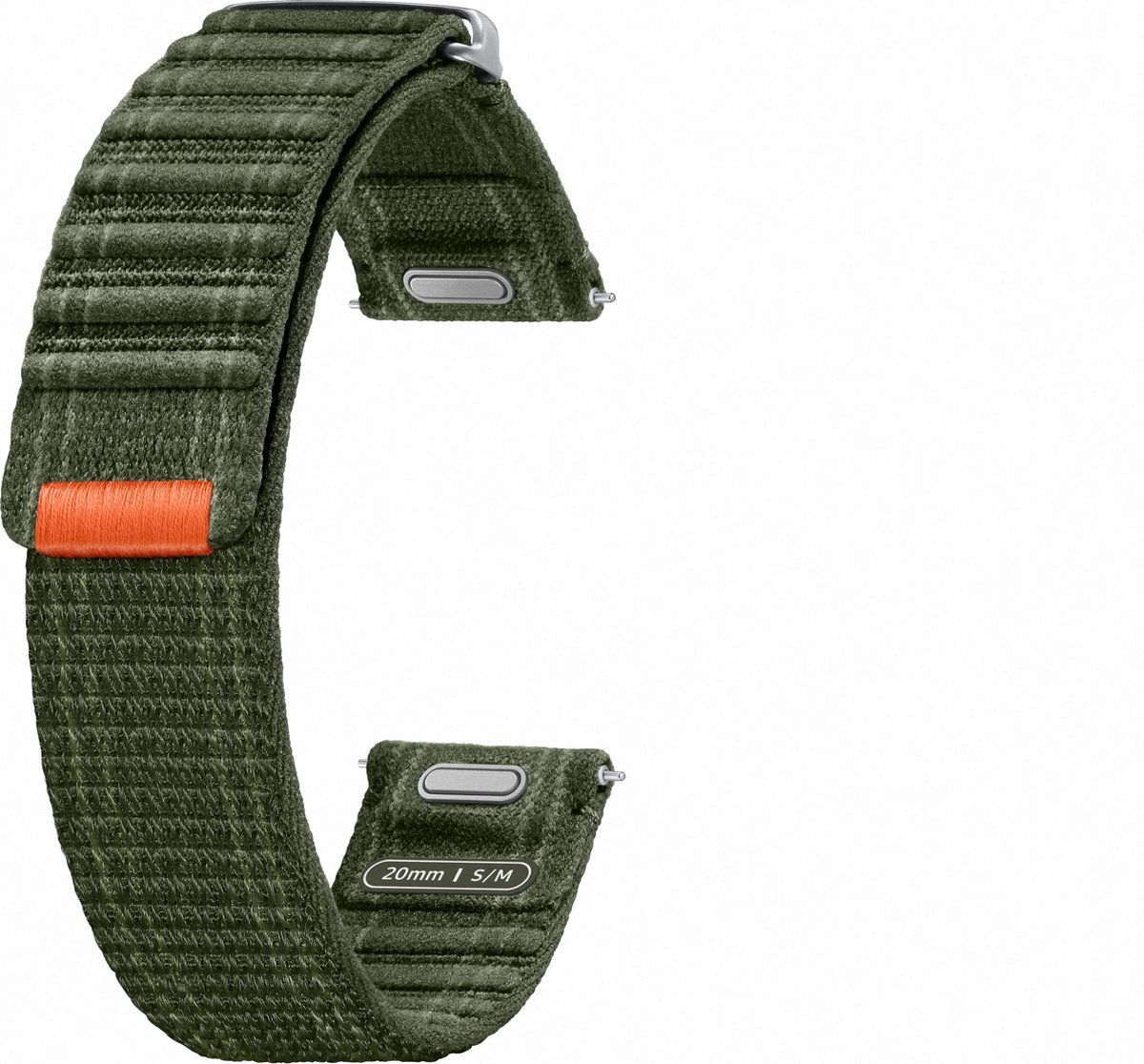Samsung Galaxy Watch7 40mm Green met Fabric Band Kaki Groen S/M