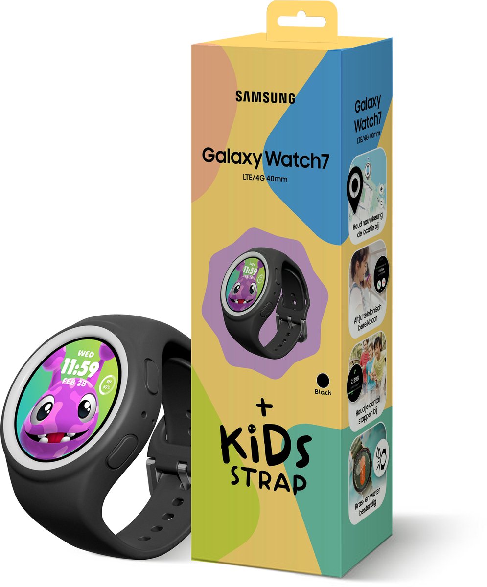 De Samsung Galaxy Watch7 Kindersmartwatch 40 mm Black/White in één oogopslag