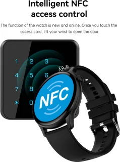 SAMTECH Smartwatch AMOLED HD Pro horloge - Unisex - Grijs