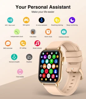 SAMTECH Smartwatch Roze voor Heren & Dames