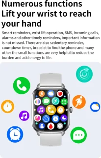 SAMTECH Smartwatch Ultra Thin Pro Grijs