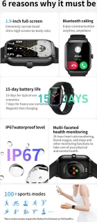 SAMTECH Smartwatch Ultra Thin Pro Grijs