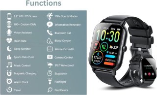 SAMTECH Smartwatch Ultra Thin Pro Zwart