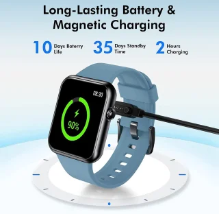 SAMTECH Smartwatch unisex blauw/groen