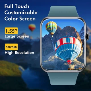 SAMTECH Smartwatch unisex blauw/groen