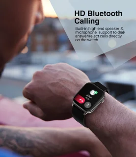 SAMTECH Smartwatch Zwart Wit - Unisex Horloge