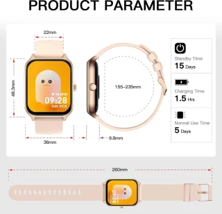 SAMTECH Ultra Pro Series 9 Smartwatch Rose Goud