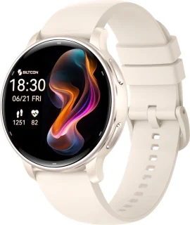 Siltcon® Auréa 2 gps smartwatch dames beige champagne gold
