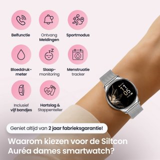 Wat vinden we goed aan de Siltcon® Auréa Smartwatch Unisex