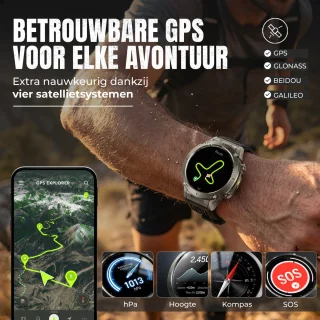 Siltcon Vortex GPS Smartwatch - Unisex Sporthorloge