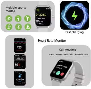 Sjika Max Smartwatch - Zwart