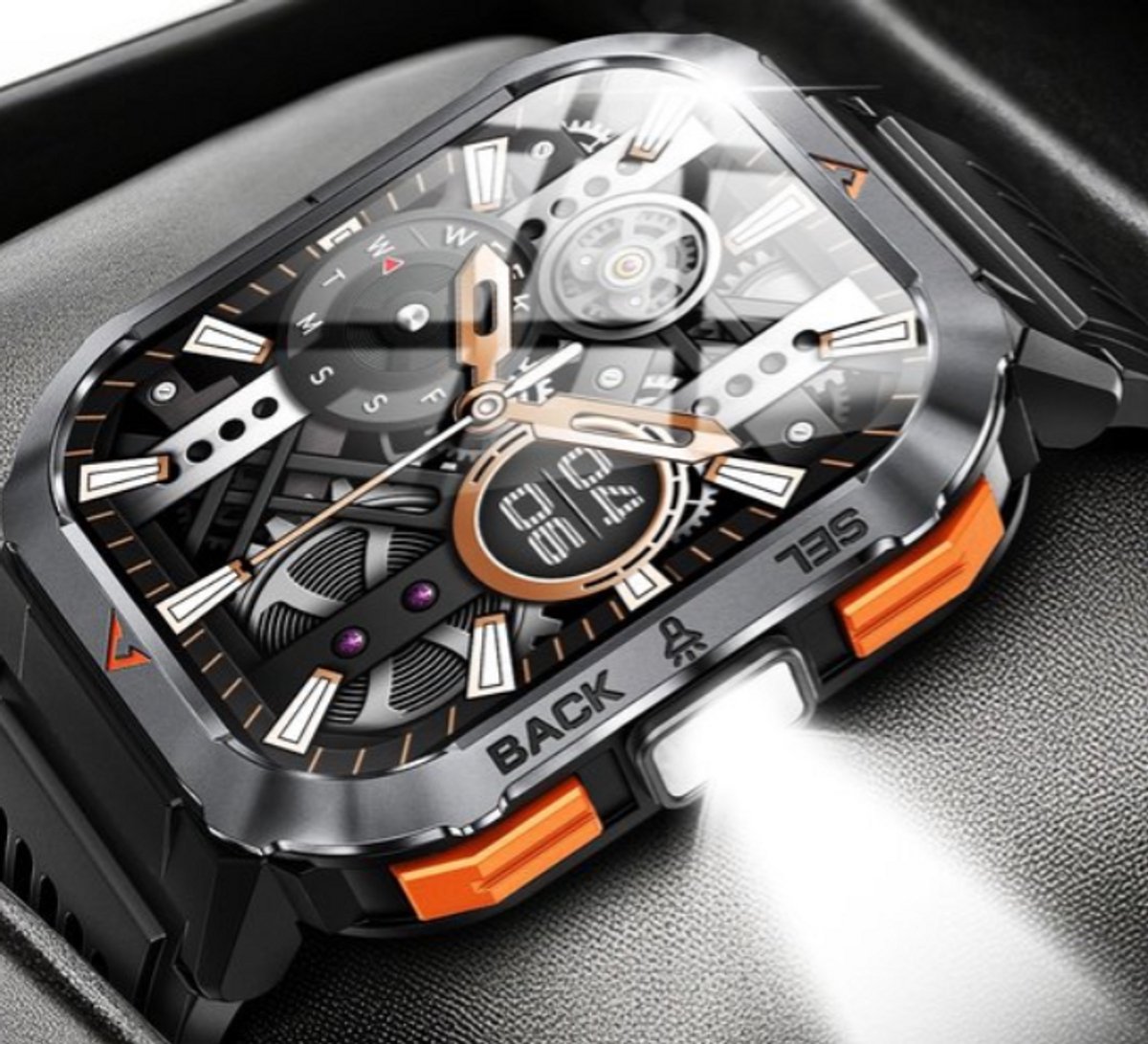 Slimme Horloge Mannen 2,02 inch Sporthorloge 2025