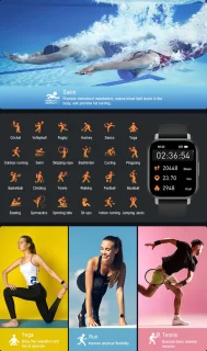 Smartwatch Bellen Bloeddruk Hartslag Zuurstof Muziek
