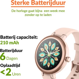 Smartwatch Dames Rose Goud SR02 40mm Small