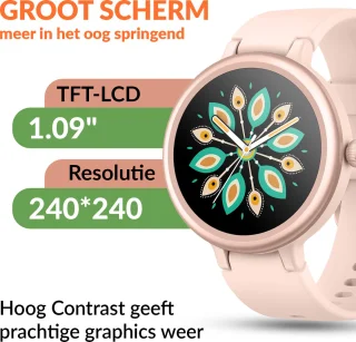 Smartwatch Dames Rose Goud SR02 40mm Small