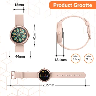 Smartwatch Dames Rose Goud SR02 40mm Small