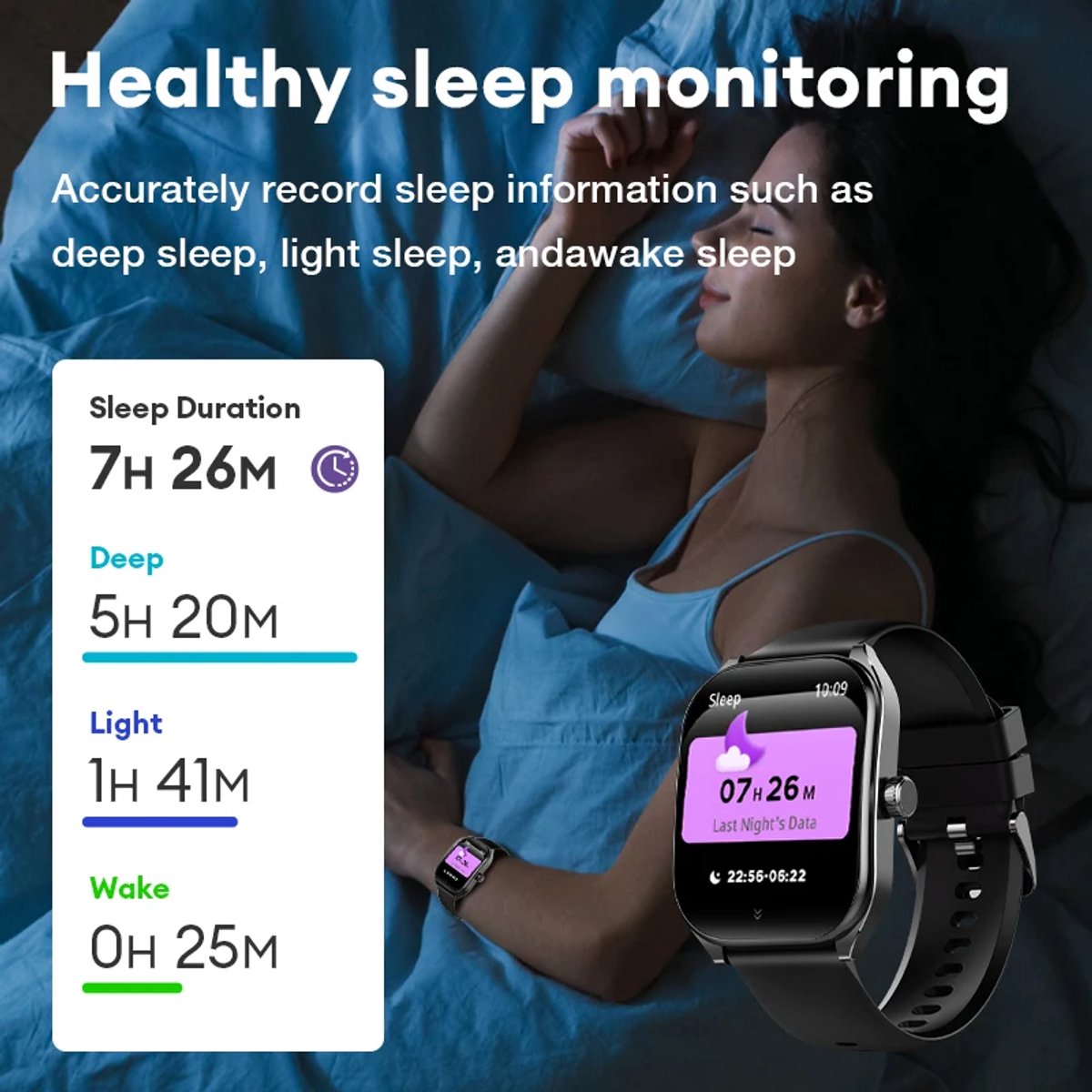 Smartwatch Heren AMOLED 2.01'' – Bluetooth Sporthorloge IP68