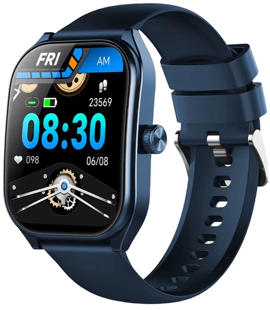 Smartwatch Heren AMOLED 2.01'' – Bluetooth Sporthorloge IP68