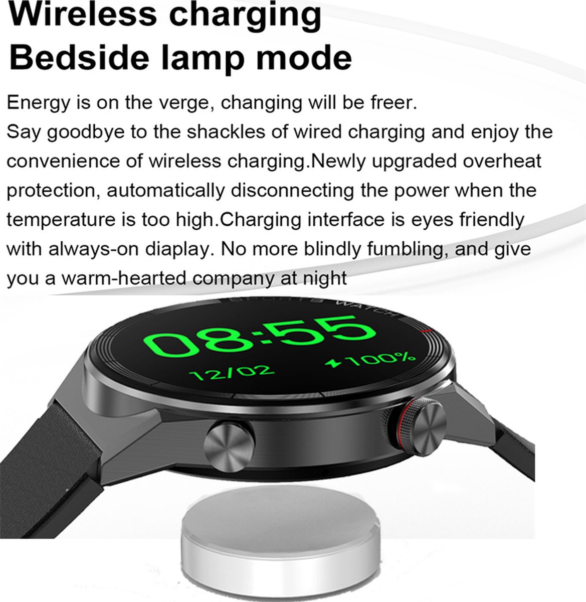 Smartwatch Heren Grijs GPS Bluetooth Samsung Android AI Technology