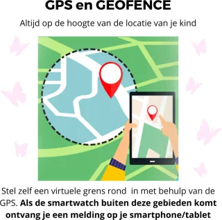 Smartwatch Kids GPS 4G Meisje Waterdicht SOS