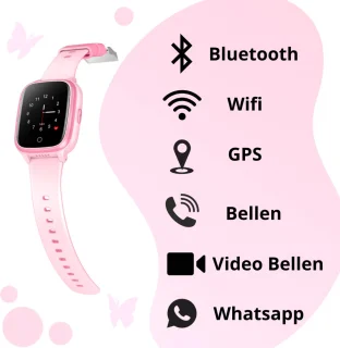 Smartwatch Kids GPS 4G Meisje Waterdicht SOS