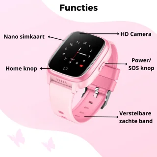 Smartwatch Kids GPS 4G Meisje Waterdicht SOS