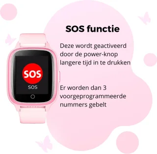 Smartwatch Kids GPS 4G Meisje Waterdicht SOS