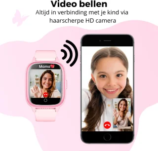 Smartwatch Kids GPS 4G Meisje Waterdicht SOS