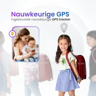 Smartwatch Kind 4G GPS Horloge Inclusief Simkaart