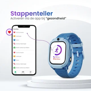 Smartwatch Kind 4G GPS Horloge Inclusief Simkaart