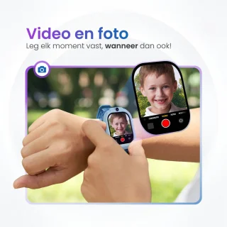 Smartwatch Kind 4G GPS Horloge Inclusief Simkaart