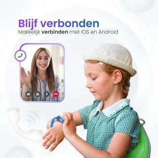 Smartwatch Kind 4G GPS Horloge Inclusief Simkaart