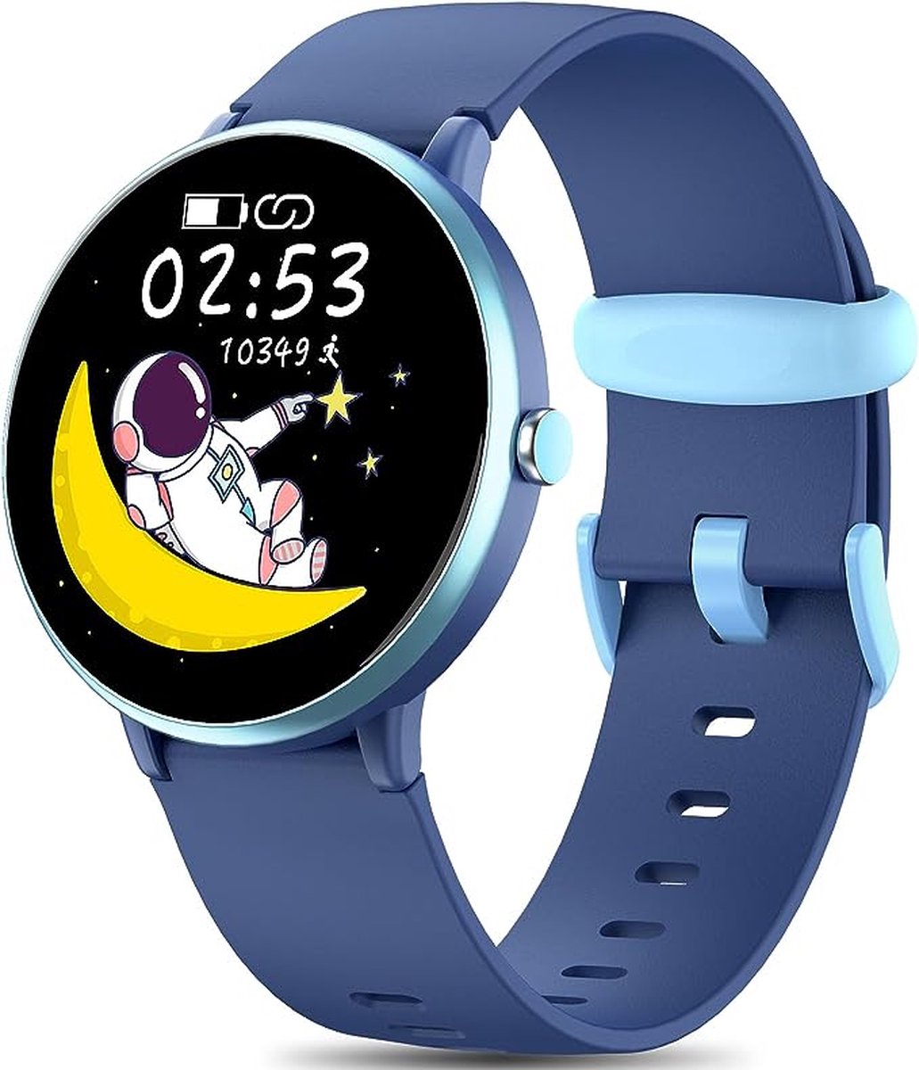 De Smartwatch Kinderen Blauw in één oogopslag
