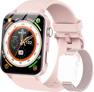 Smartwatch Multifunctioneel Met Extra Band - 1.85'' Fitness Tracker