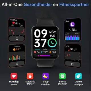 Smartwatch Pro Versie - Unisex - Compatibel met Apple, Samsung en Android