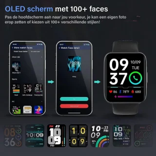 Smartwatch Pro Versie - Unisex - Compatibel met Apple, Samsung en Android