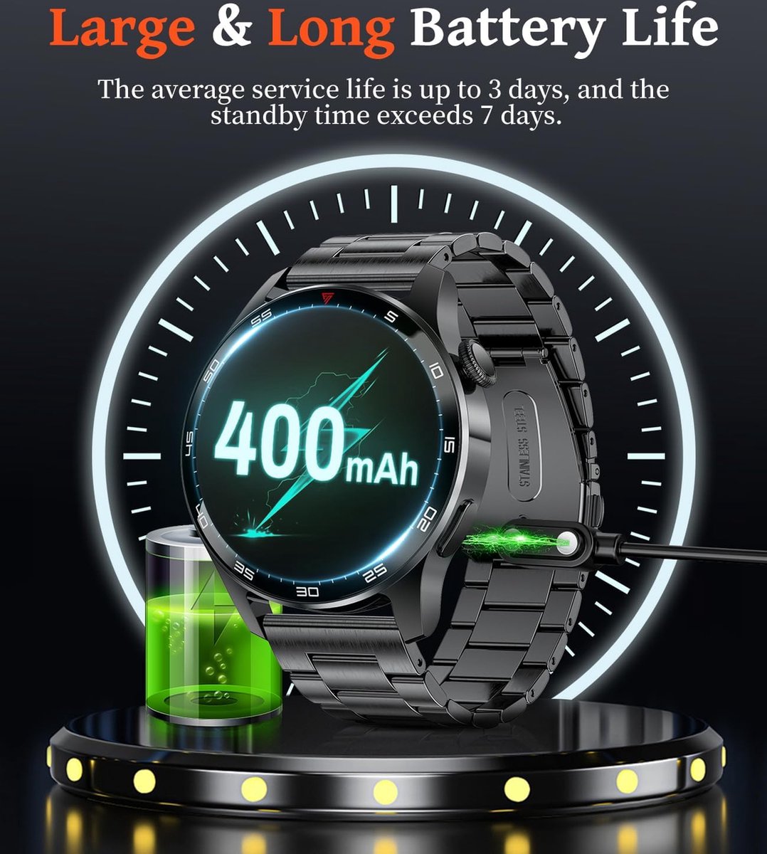 Smartwatch Sporthorloge Fitness Hartslagmeter