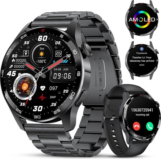 Smartwatch Sporthorloge Fitness Hartslagmeter