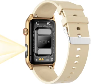 Smartwatch sporthorloge voor dames - goudkleurig