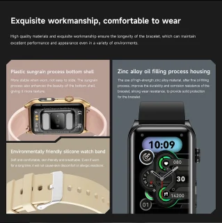Smartwatch sporthorloge voor dames - goudkleurig