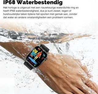 Smartwatch Sporthorloge Zwart