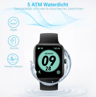 SmartWatch-Trends S205L Smartwatch Zwart