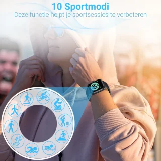 SmartWatch-Trends S205L Smartwatch Zwart