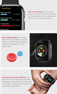 Smartwatch Unisex Sport Zwart TPU Bandjes Bluetooth 5.2