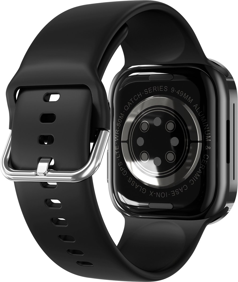 Smartwatch Unisex Sport Zwart TPU Bandjes Bluetooth 5.2