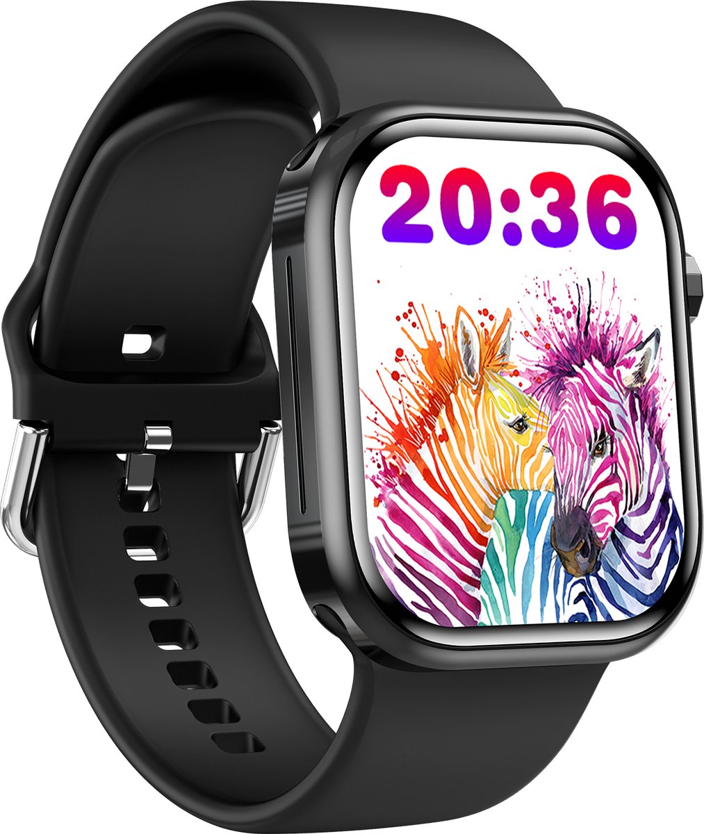 Smartwatch Unisex Sport Zwart TPU Bandjes Bluetooth 5.2