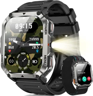 Smartwatch voor heren Zwart