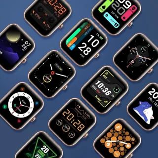 Smartwatch Zwart voor Dames, Heren en Kinderen - Compatibel met Android en iOS
